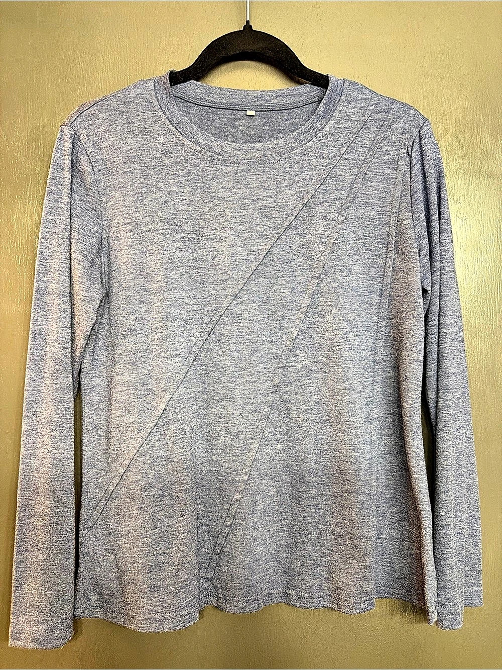 Long Sleeve Tee in Blue Small